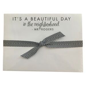 NWT Rosanne Beck Note Pad Mr. Rogers “It’s A Beautiful Day In The Neighborhood”